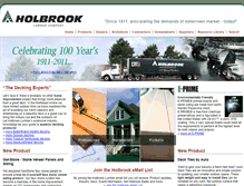 Tablet Screenshot of holbrooklumber.com